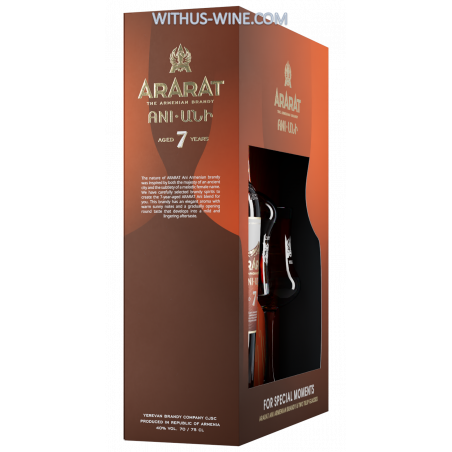 ARARAT ANI Brandy 7 years 700ml, 40% + 2 glasses