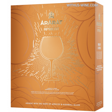 ARARAT Abricot Brandy 700 ml+1 verre, 30 % alc.