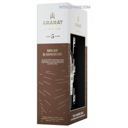 ARARAT Brandy 5 years 700ml, 40% + 3 glasses 2