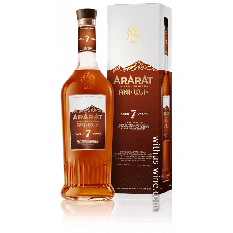 ARARAT ANI Brandy 7 years 700ml, 40% alc.